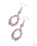 Poppin Pizzazz - Pink Earrings - Paparazzi Accessories Earrings Bedazzle Me Pretty Mobile Fashion Boutique