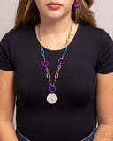 Popularity Contest - Purple Necklace - Paparazzi Accessories Necklace Bedazzle Me Pretty Mobile Fashion Boutique