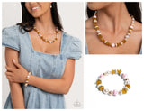 Porcelain Pizzazz - Pink Complete Look  - Paparazzi Accessories Bedazzle Me Pretty Mobile Fashion Boutique
