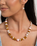 Porcelain Pizzazz - Pink Complete Look  - Paparazzi Accessories Bedazzle Me Pretty Mobile Fashion Boutique
