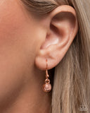 Porcupine Pizzazz - Copper Necklace - Paparazzi Accessories Necklace Bedazzle Me Pretty Mobile Fashion Boutique