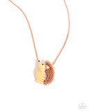 Porcupine Pizzazz - Copper Necklace - Paparazzi Accessories Necklace Bedazzle Me Pretty Mobile Fashion Boutique