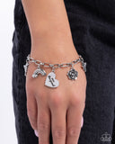 Positive Outlook - Silver Bracelet - Paparazzi Accessories Bracelet Bedazzle Me Pretty Mobile Fashion Boutique
