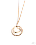 Positively Perfect - Gold Necklace - Paparazzi Accessories Necklace Bedazzle Me Pretty Mobile Fashion Boutique