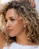 Positively Radiant - Pink Post Earrings - Paparazzi Accessories Post Earrings Bedazzle Me Pretty Mobile Fashion Boutique