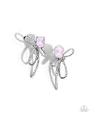 Positively Radiant - Pink Post Earrings - Paparazzi Accessories Post Earrings Bedazzle Me Pretty Mobile Fashion Boutique