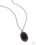 Practical Prairie - Brass Necklace - Paparazzi Accessories Necklace Bedazzle Me Pretty Mobile Fashion Boutique