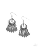 PRAIRIE For Me - Silver Earrings - Paparazzi Accessories Earrings Bedazzle Me Pretty Mobile Fashion Boutique