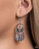 PRAIRIE For Me - Silver Earrings - Paparazzi Accessories Earrings Bedazzle Me Pretty Mobile Fashion Boutique