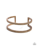 Prehistoric Passion - Brass Bracelet - Paparazzi Accessories Bracelet Bedazzle Me Pretty Mobile Fashion Boutique