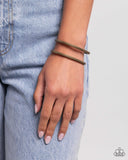 Prehistoric Passion - Brass Bracelet - Paparazzi Accessories Bracelet Bedazzle Me Pretty Mobile Fashion Boutique
