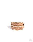 Preppy Pearls - Gold Ring - Paparazzi Accessories Ring Bedazzle Me Pretty Mobile Fashion Boutique