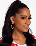 Presidential Pizzazz - Gold Earrings - Paparazzi Accessories Earrings Bedazzle Me Pretty Mobile Fashion Boutique