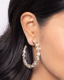 Presidential Pizzazz - Gold Earrings - Paparazzi Accessories Earrings Bedazzle Me Pretty Mobile Fashion Boutique