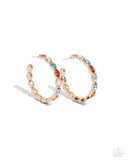 Pressing Princess - Gold Earrings - Paparazzi Accessories Earrings Bedazzle Me Pretty Mobile Fashion Boutique