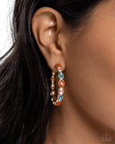 Pressing Princess - Gold Earrings - Paparazzi Accessories Earrings Bedazzle Me Pretty Mobile Fashion Boutique