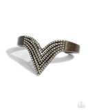 Pressure Point - Brass Bracelet - Paparazzi Accessories Bracelet Bedazzle Me Pretty Mobile Fashion Boutique