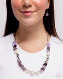 Presto Pearls - Purple Necklace - Paparazzi Accessories Necklace Bedazzle Me Pretty Mobile Fashion Boutique