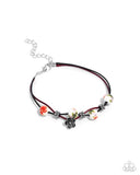 Pridefully Painted - Red Bracelet - Paparazzi Accessories Bracelet Bedazzle Me Pretty Mobile Fashion Boutique