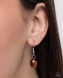 Princess Avenue - Brown Necklace - Paparazzi Accessories Necklace Bedazzle Me Pretty Mobile Fashion Boutique