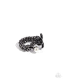 Princess Pairing - Black Ring - Paparazzi Accessories Ring Bedazzle Me Pretty Mobile Fashion Boutique
