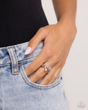 Princess Pairing - White Ring - Paparazzi Accessories Ring Bedazzle Me Pretty Mobile Fashion Boutique