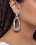Princess Potential - Silver Post Earrings - Paparazzi Accessories Post Earrings Bedazzle Me Pretty Mobile Fashion Boutique