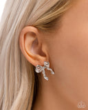Princess Treatment - Silver Post Earrings - Paparazzi Accessories Post Earrings Bedazzle Me Pretty Mobile Fashion Boutique