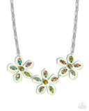 Prismatic Prestige - Green Necklace - Paparazzi Accessories Necklace Bedazzle Me Pretty Mobile Fashion Boutique
