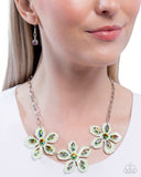 Prismatic Prestige - Green Necklace - Paparazzi Accessories Necklace Bedazzle Me Pretty Mobile Fashion Boutique