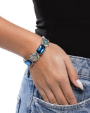 Prismatic Profession - Blue Bracelet - Paparazzi Accessories Bracelet Bedazzle Me Pretty Mobile Fashion Boutique