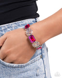 Prismatic Profession - Pink Bracelet - Paparazzi Accessories Bracelet Bedazzle Me Pretty Mobile Fashion Boutique