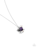 Prismatic Projection - Purple Necklace - Paparazzi Accessories Necklace Bedazzle Me Pretty Mobile Fashion Boutique