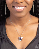 Prismatic Projection - Purple Necklace - Paparazzi Accessories Necklace Bedazzle Me Pretty Mobile Fashion Boutique