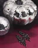 Pristine Precipitation - Black Earrings - Paparazzi Accessories Earrings Bedazzle Me Pretty Mobile Fashion Boutique