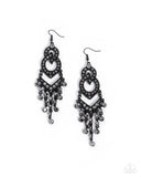 Pristine Precipitation - Black Earrings - Paparazzi Accessories Earrings Bedazzle Me Pretty Mobile Fashion Boutique
