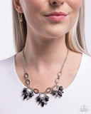 Professional Powerhouse - Black Necklace - Paparazzi Accessories Necklace Bedazzle Me Pretty Mobile Fashion Boutique
