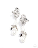Profound Pearls - White Post Earrings - Paparazzi Accessories Post Earrings Bedazzle Me Pretty Mobile Fashion Boutique