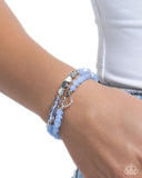 Profound Pop of Color - Blue Bracelet - Paparazzi Accessories Bracelet Bedazzle Me Pretty Mobile Fashion Boutique