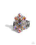 Pronged Panorama - Orange Ring - Paparazzi Accessories Ring Bedazzle Me Pretty Mobile Fashion Boutique