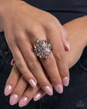 Pronged Panorama - Orange Ring - Paparazzi Accessories Ring Bedazzle Me Pretty Mobile Fashion Boutique