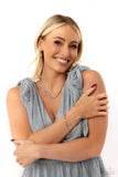 Pronged Passion - Silver Necklace - Paparazzi Accessories Necklace Bedazzle Me Pretty Mobile Fashion Boutique