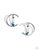 Pronged Patchwork - Blue Post Earrings - Paparazzi Accessories Post Earrings Bedazzle Me Pretty Mobile Fashion Boutique