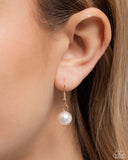 Pronounced Pearls - Gold Necklace - Paparazzi Accessories Necklace Bedazzle Me Pretty Mobile Fashion Boutique