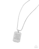 Prove Them Wrong - Silver Mens Necklace - Paparazzi Accessories Mens Necklace Bedazzle Me Pretty Mobile Fashion Boutique