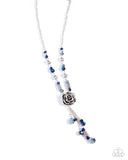 Pruning Promise - Blue Necklace - Paparazzi Accessories Necklace Bedazzle Me Pretty Mobile Fashion Boutique