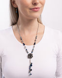 Pruning Promise - Blue Necklace - Paparazzi Accessories Necklace Bedazzle Me Pretty Mobile Fashion Boutique