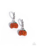 Pumpkin Pageantry - Orange Earrings - Paparazzi Accessories Earrings Bedazzle Me Pretty Mobile Fashion Boutique