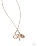 Purely Blessed - Gold Necklace - Paparazzi Accessories Necklace Bedazzle Me Pretty Mobile Fashion Boutique