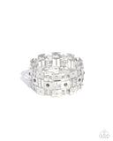 Puzzling Persistence - Silver Bracelet - Paparazzi Accessories Bracelet Bedazzle Me Pretty Mobile Fashion Boutique